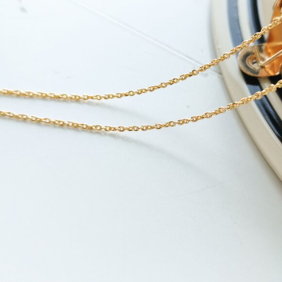 Kendra Scott Ari Heart Music Note Gold Drusy Necklace - Picture 4 of 5